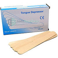 Шпатель деревянный для воска Tongue Depressor 100 шт/пач