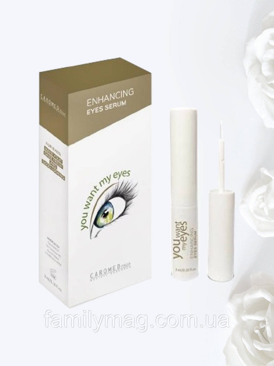 Сироватка для росту вій “You want my eyes” Lashes serum Caromed Italia 3 мл