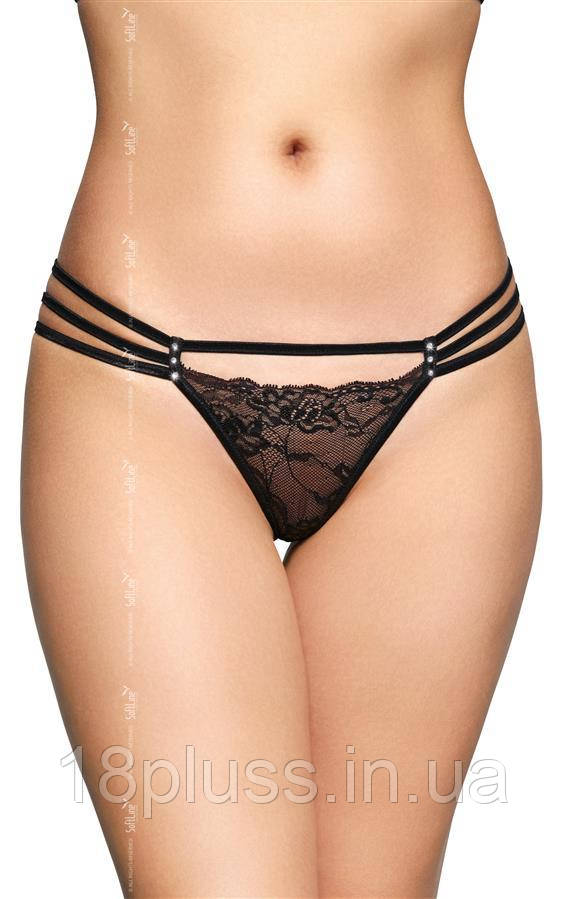 Жіночі стрінги Softline 2493, чорні M/L