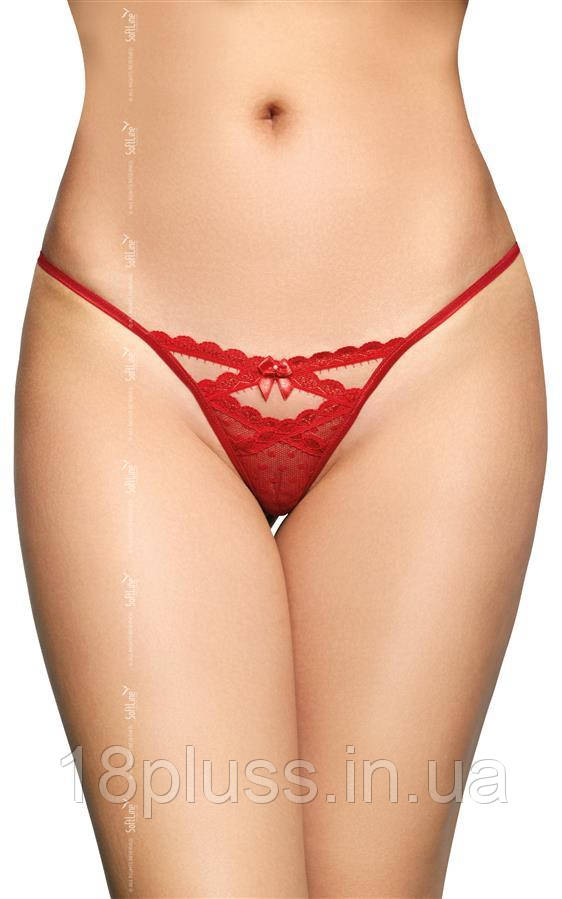 Жіночі стрінги Softline 2494, червоні S/M