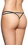 Жіночі стрінги Softline 2495, чорні S/M, фото 3