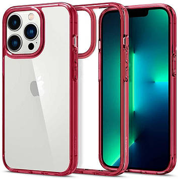 Чохол Spigen для iPhone 13 Pro (6.1") — Ultra Hybrid, Red Crystal (ACS03263)