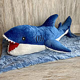 Дитяча іграшка - плед Акула 3в1. Розмір іграшки 55 см. Плед розмір 120*160см., фото 6