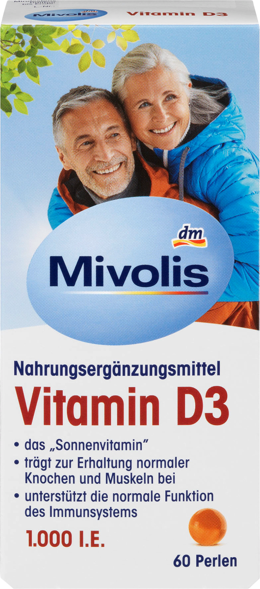 Біологічно активна добавка Mivolis Vitamin D3 1000 IE, 60 шт.