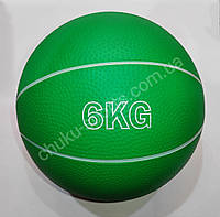 Медбол утяжеленный медицинский мяч 6 кг для фитнеса кроссфита реабилитации SC-8407-6