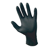Чорні нітрилові рукавички 100 шт. S, фото 3