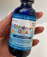 Омега 3 для дітей Nordic Naturals children's DHA 530 mg Omega-3 119 мл полуниця
