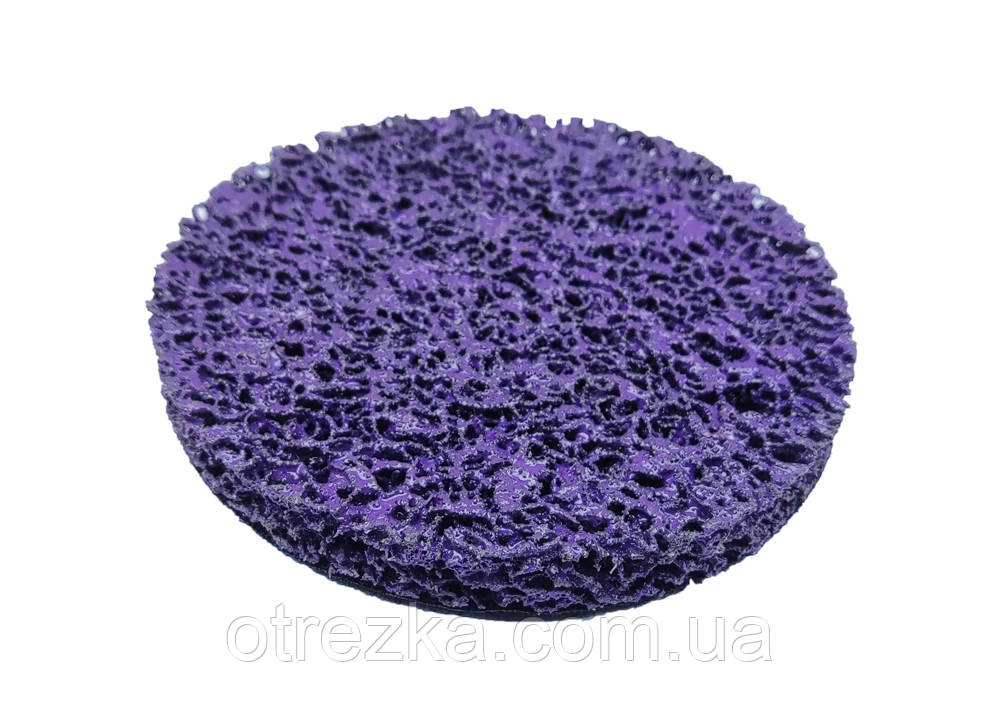 Зачисний круг Fantech 125х10 мм. фіолетовий (жорсткий) липучка (Velcro)