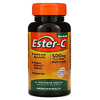 Вітамін С Ester-C з біофлавоноїдами, American Health, 500 мг, 90 капсул