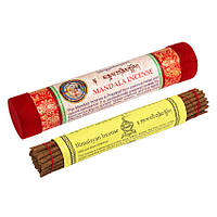 Благовония Тибетские Himalayan Incense Мандала Mandala Подарочная упаковка 20,3х4х4 см Красный (26725)
