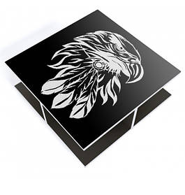 Журнальний ігровий стіл Kubik Dark каркас ДСП Чорний (Zeus ТМ) Eagle