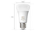 Умные LED лампочки Philips Hue E27 White and Color 1100лм 75Вт 9W ZigBee, Bluetooth, Apple HomeKit, 2шт., фото 4