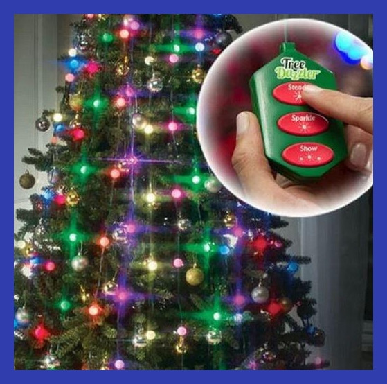 Новорічні іграшки гірлянда LED "Tree Dazzler" з верхівкою 48 лід 16 кольорів та режимів