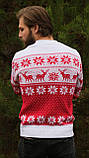 Чоловічий в'язаний різдвяний светр Джемпер "Зірки", фото 6