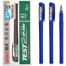 Ручка гелева GP-380 "TEST2"синя