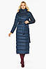 Сапфірове куртка довга жіноча модель 46620, фото 3