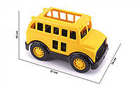 Автобус игрушечный ТехноК, пластиковый, желтый, 7136