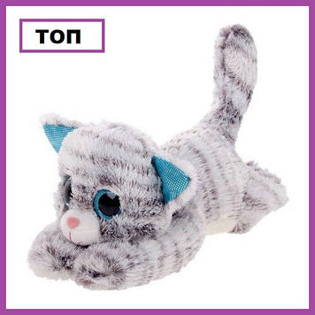 Плюшева іграшка-глазастик Котик, М'які іграшки-тваринки, М'які іграшки тварини, М'які іграшки звірята