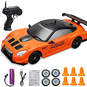 Іграшкова машинка для дріфту на радіокеруванні Nissan GT-R 4WD / Ніссан ГТР на радіокеруванні дрифт