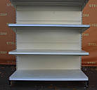 Торгові односторонні (пристінні) стелажі «УЧГЕ» 225х133 см, на 5 полиць, Б/у, фото 9