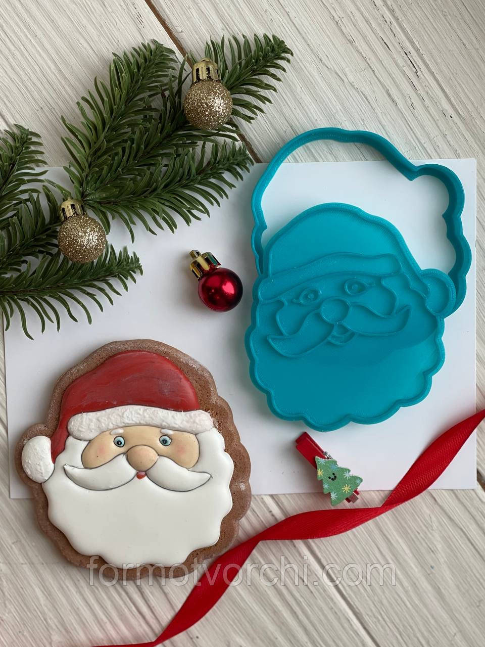 3D формочки-вирубки для пряників "Дід Мороз 1"
