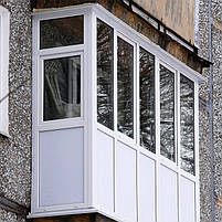 Балкон пластиковий, французька: Veka, WDS, Steko. Розстрочка, кредит, безкоштовна доставка., фото 3