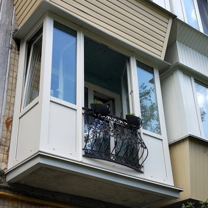 Балкон пластиковий, французька: Veka, WDS, Steko. Розстрочка, кредит, безкоштовна доставка.