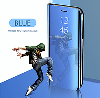 Зеркальный умный Smart чехол-книжка Mirror для Xiaomi Redmi 9 / Blue