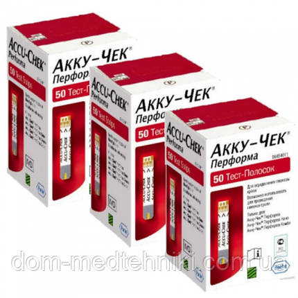Тест-смужки Accu-Chek Performa (Аку-Чек Перформа) No50 — 3 уп., фото 1
