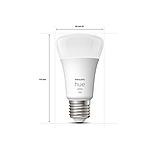 Розумні LED лампочки Philips Hue E27 White 1100лм 75Вт 9.5W, ZigBee, Bluetooth, Apple HomeKit, 2шт., фото 9