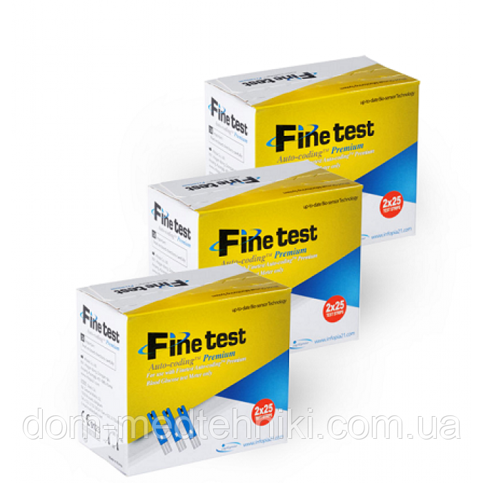 Тест-смужки Finetest Premium | Файнтест, №50 - 3 уп.
