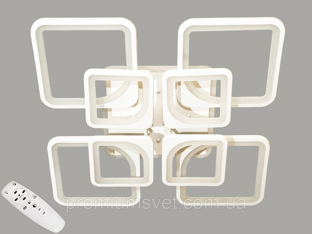 LED-люстра з димером і RGB-підсвіткою, 165 W 8060/4+4WH LED RGB dimmer, фото 1