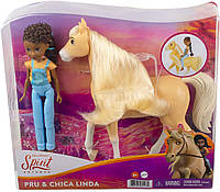 Игровой набор с куклой Прю и лошадкой Чика Линда Spirit GXF22 Mattel