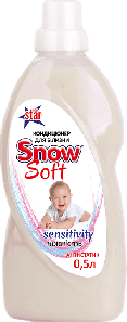 Кондиціонер для білизни Snow Soft  Sensitivity (для чутливої шкіри, дитячий)  500 мл