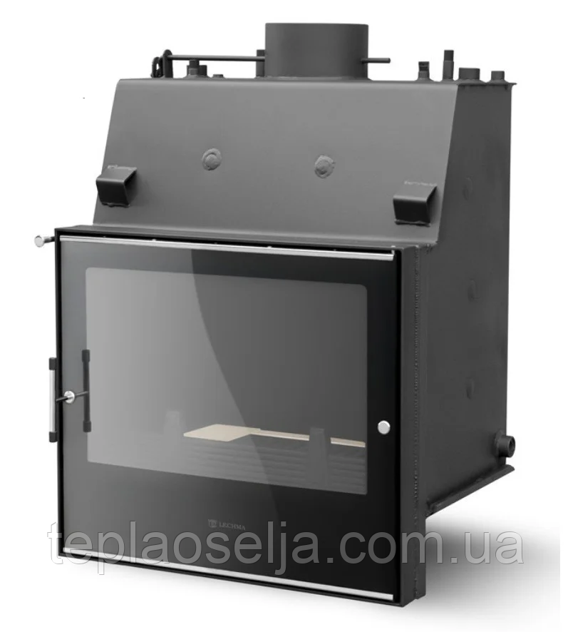Камінна топка з водяним контуром LECHMA W-190 Standard Lux 8 кВт, 4 мм