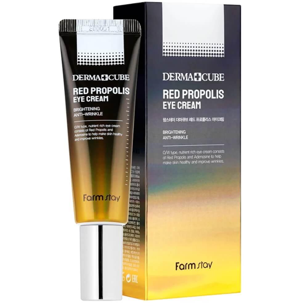 Крем для шкіри навколо очей з прополісом FarmStay Dermacube Red Propolis Eye Cream 50 мл, фото 1
