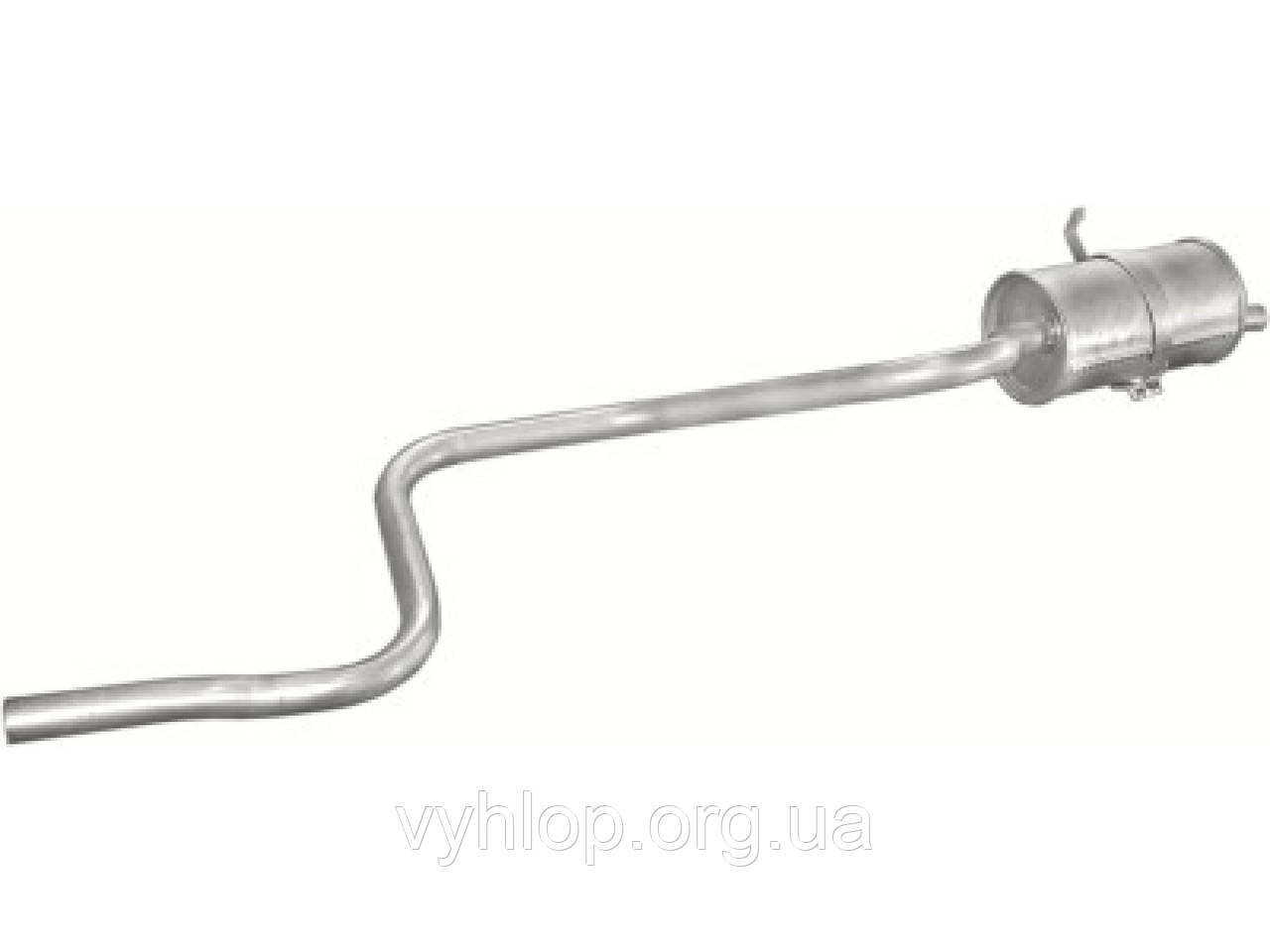 Глушник Ніссан Мікра (Nissan Micra) 82-92 1.0/1.2 (15.06) Polmostrow алюминизированный