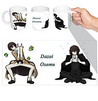 Чашка белая аниме Дадзай Великий из бродячих псов (z1146)