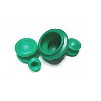 Банки масажні антицелюлітні силіконові Matwave зелені 4 шт.