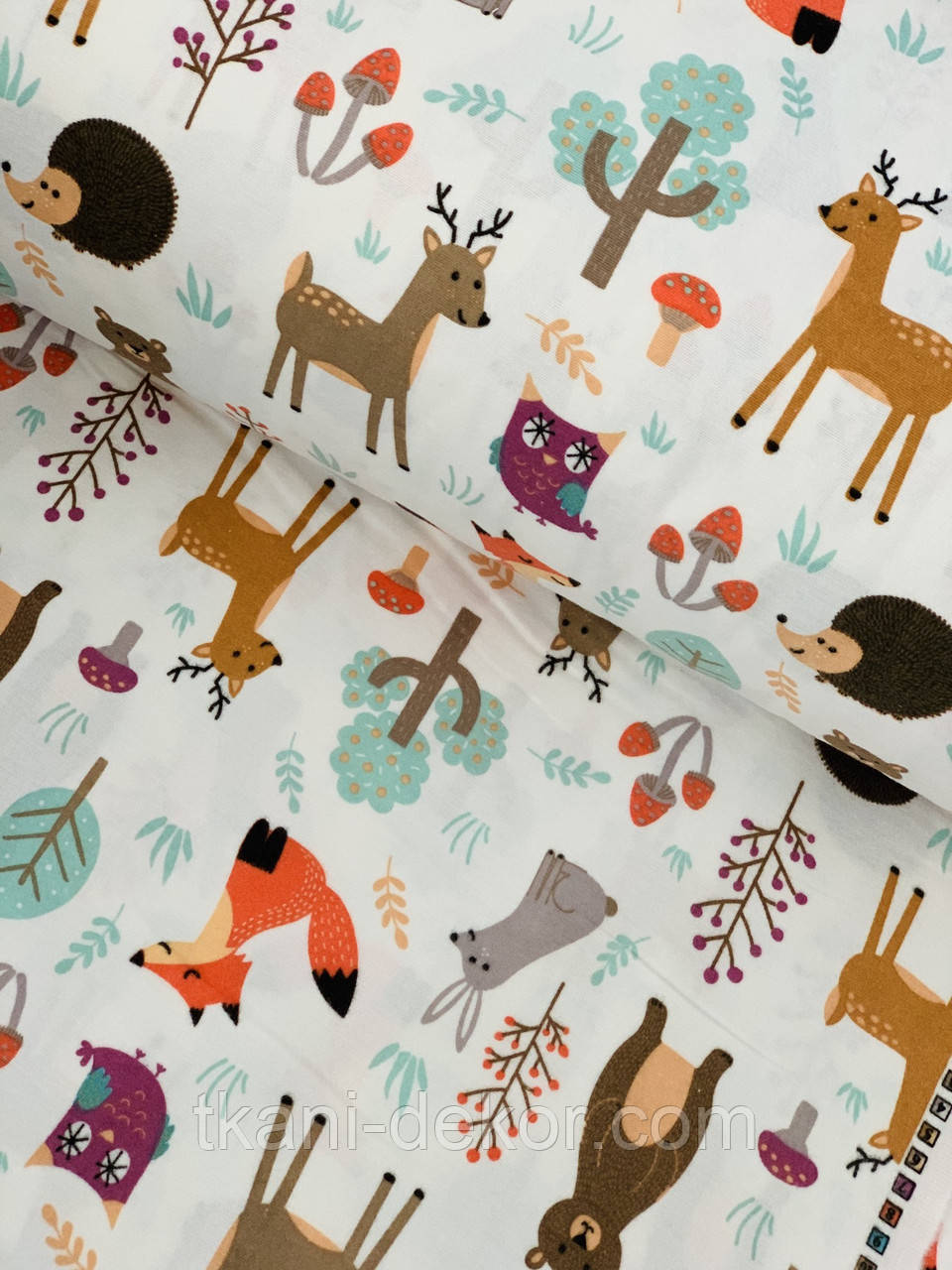 Фланель Звірята яскраві, фото 1