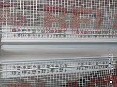 Профіль ПВХ делатаційний (деформаційний)з сіткою V-подібний 2м кутовий