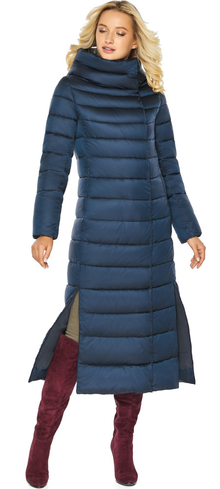 Сапфірова куртка довга жіноча модель 46620 р — 38 (4XS), фото 1