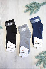 ОПТОМ Шкарпетки махрові "Сніжинка" для дівчинки р. 35-40 (24-26(38-40) див.) Pier Lone 8681788482800