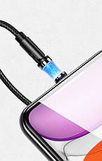 Магнітний кабель для зарядки телефона/ смартфона Usams US-SJ474 U59 USB - Micro USB 2.1 А 1 м Чорний, фото 6
