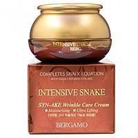 Омолаживающий крем со змеиным ядом BERGAMO Intensive Snake SYN-AKE Wrinkle Care Cream 50 ml