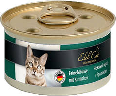 Вологий корм для кішок Edel Cat ніжний мус (кролик) 85 г
