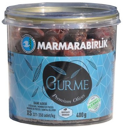 Маслины вяленые (оливки) 400 г Marmarabirlik Gurme XS - фото 1 - id-p1501564361