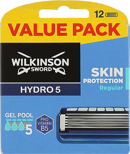 Змінні касети для гоління Wilkinson Sword Hydro 5 Skin Protection Regular (12 шт.) 01988