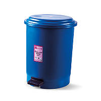 Кошик для сміття з педаллю синій пластик 30л PK-30 107