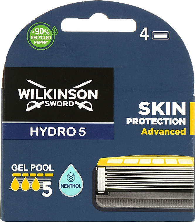 Змінні касети для гоління Wilkinson Sword Hydro 5 Skin Protection Advanced (4 шт.) 01989